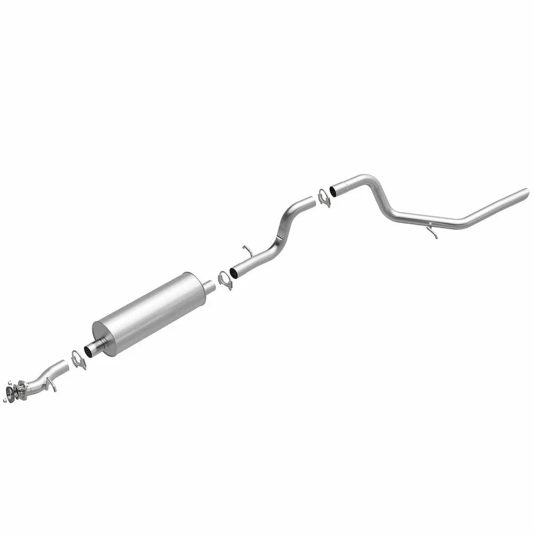 106-0033 – BRE EXHAUST Exhaust System Kit, Aluminized Steel With Muffler 2-1/4 Inch Pipe Diameter Single Exhaust With...